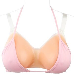 Strap on Breast Forms - Silicone Fake Breastplate